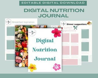 Digital nutrition and wellness journal