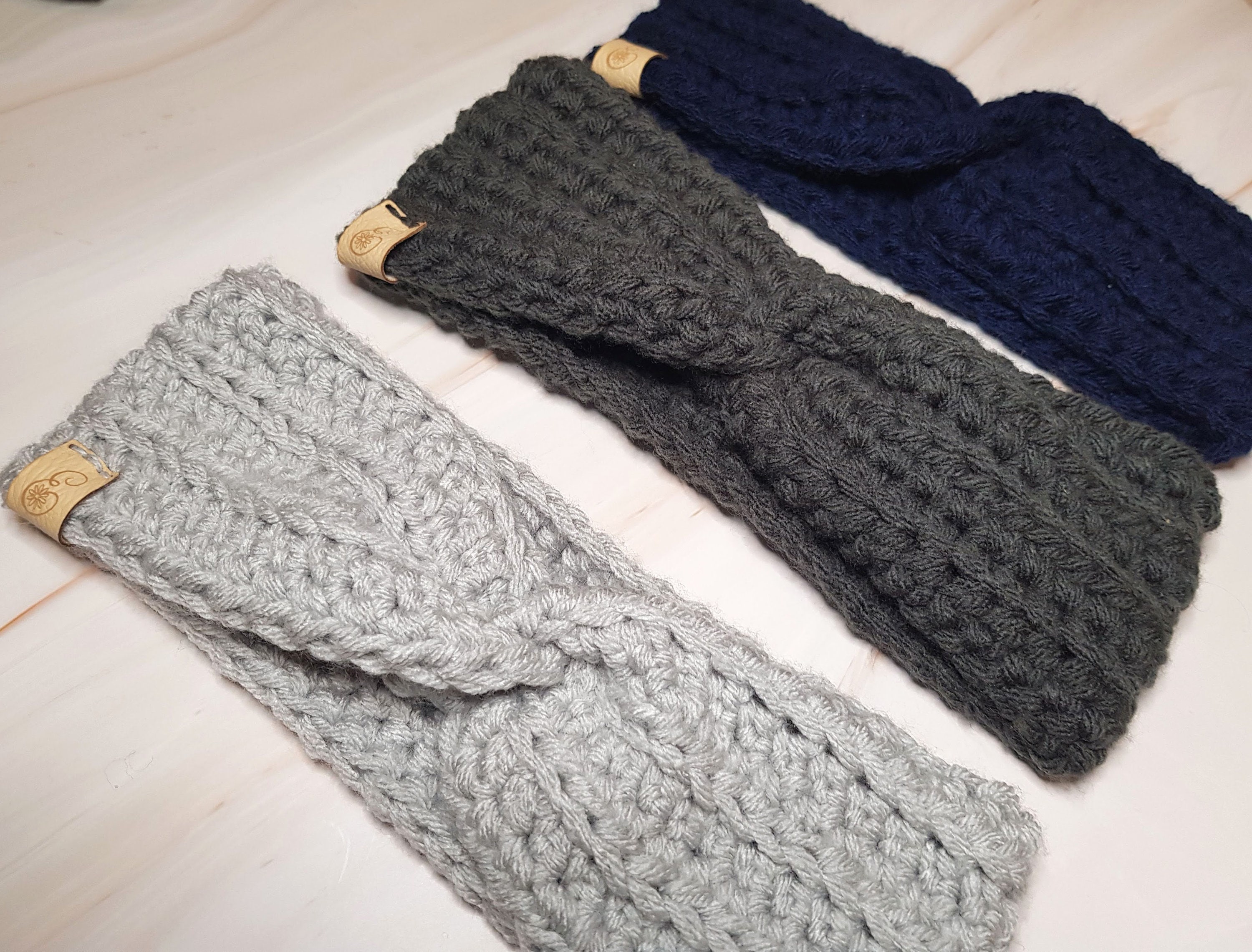 Chunky Twisted Headband & Fingerless Gloves Set | Crochet  display picture 2