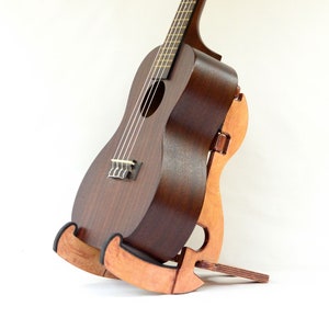 Concert/Soprano Ukulele Stand/Flat Folding/Wooden Instrument Stand/Ukuleles/Hand Crafted/Wood/Gift/Graduation/Father's Day image 1