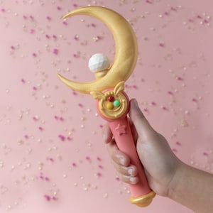 Sailor Moon Replica Moon Stick – Moon Scepter - 26 cm - Resin + SURPRISE GIFT