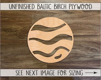 Planet Wood Craft Cutout, Unfinished Wood Blanks, Laser Cut Wooden Kitchen Cutouts, Wood Craft Supplies, Embellishment Astronomy