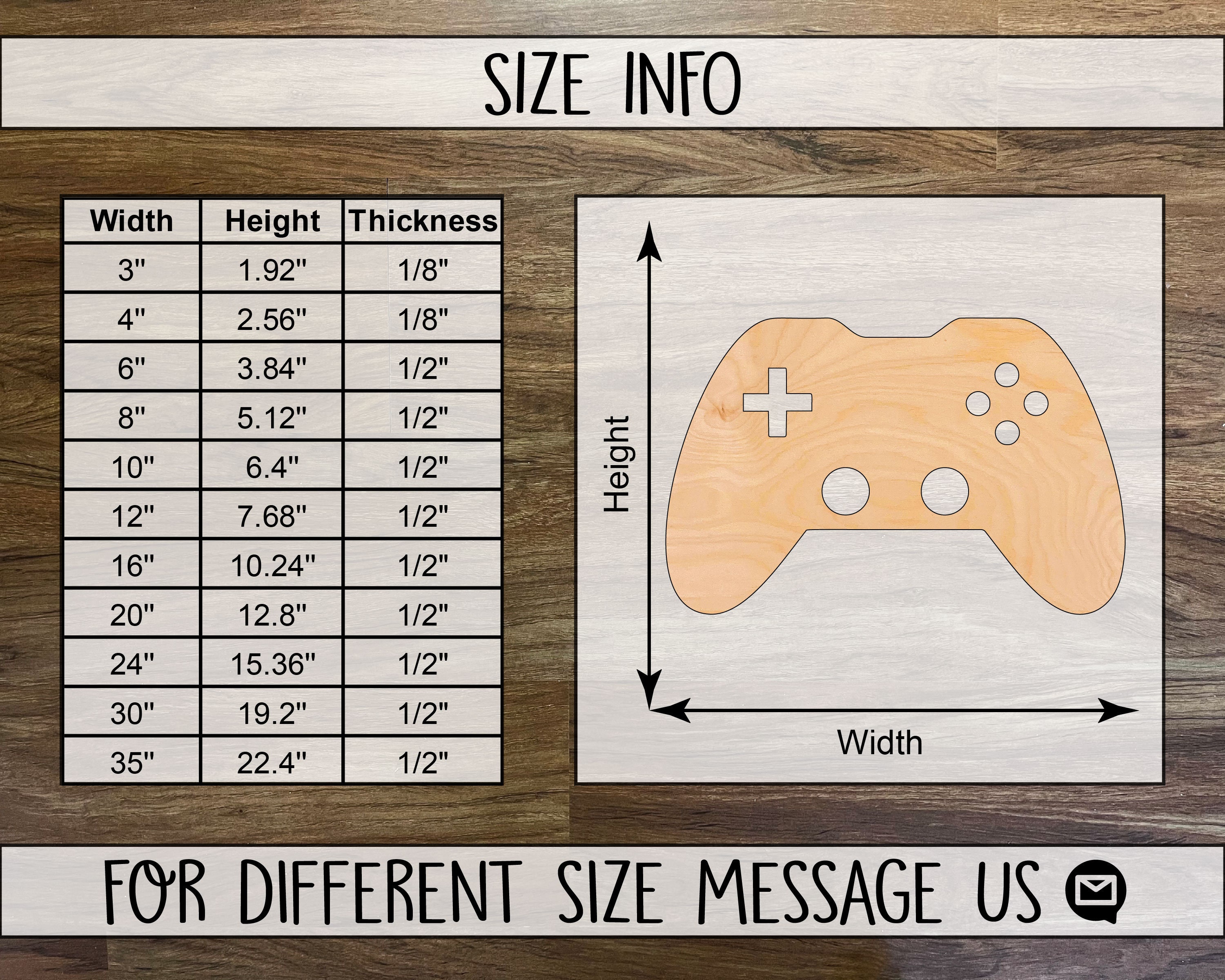 Video GAME controller shape cutout Wireless Controller Cut Etsy