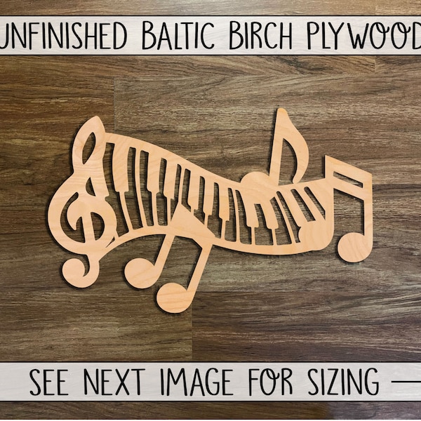 Music Note Cutout - Music Lover Sign - Music Notes - Musician Wall Art Sign - Music Sign - Wall hanging