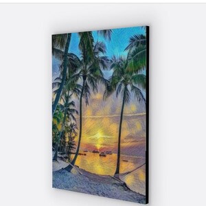 Van Gough Leinwand Kunst von Key west Art, Pine Key, Florida Keys Sugarloaf Key, Key West, Florida - Seekarte - Leinwand 24"x36"