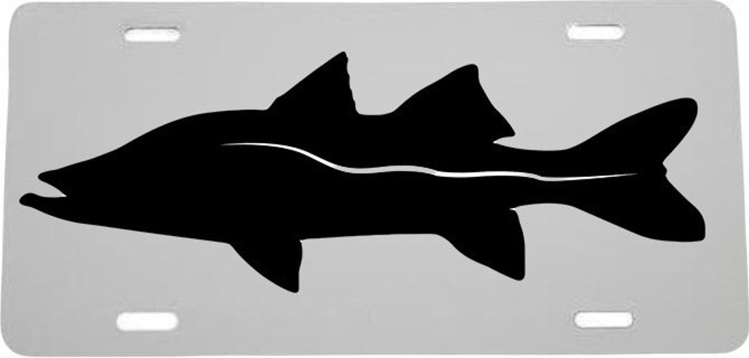 Snook License Plate Fisherman Decorative License Plate Snook Etsy