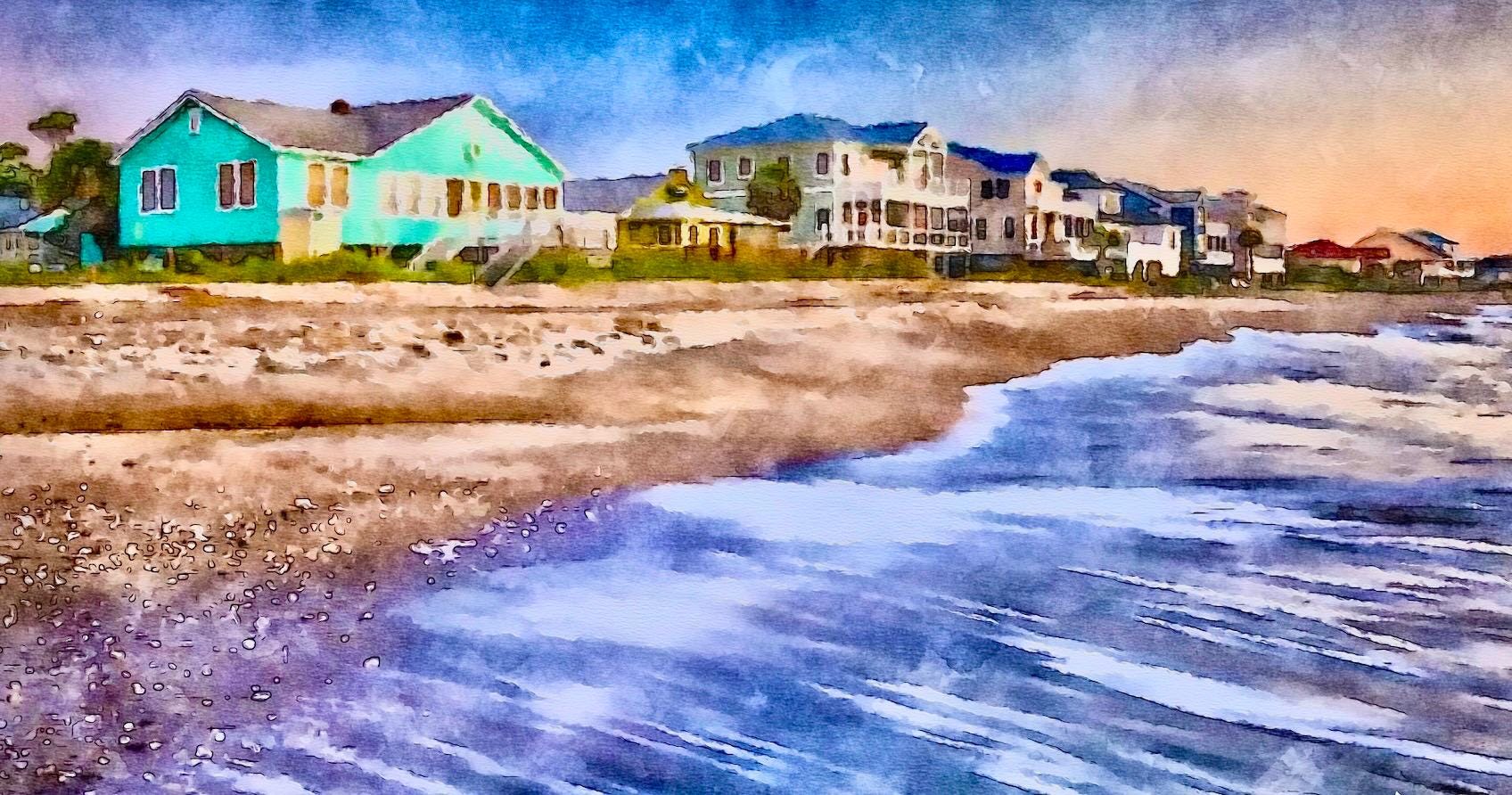 エディスト島 サウスカロライナ キャンバスプリント / エディスト島