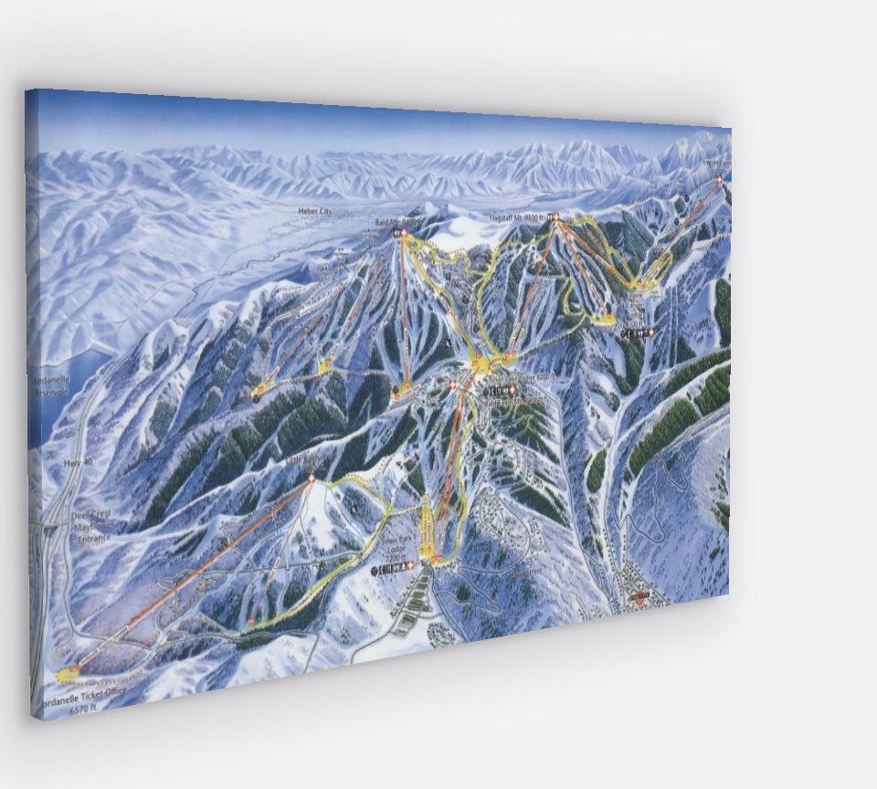 Vintage Deer Valley Utah Ski Area - Il Fullxfull.3731292634 3qi3 