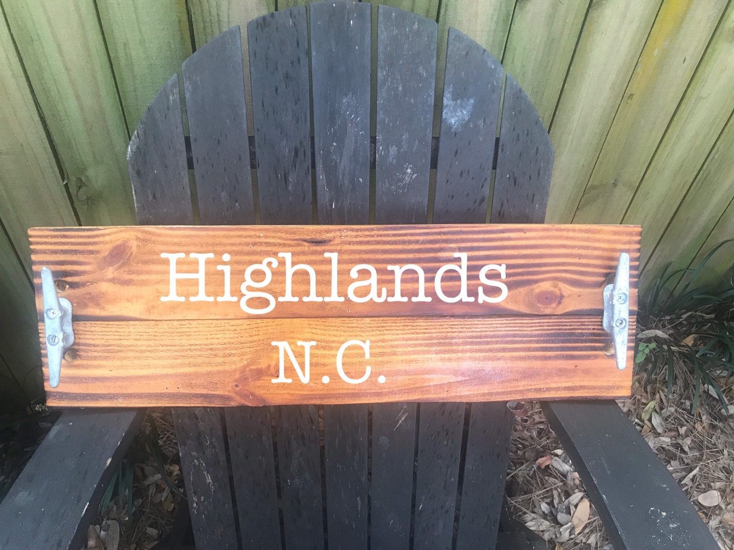 Highlands North Carolina custom wood sign Highlands Etsy