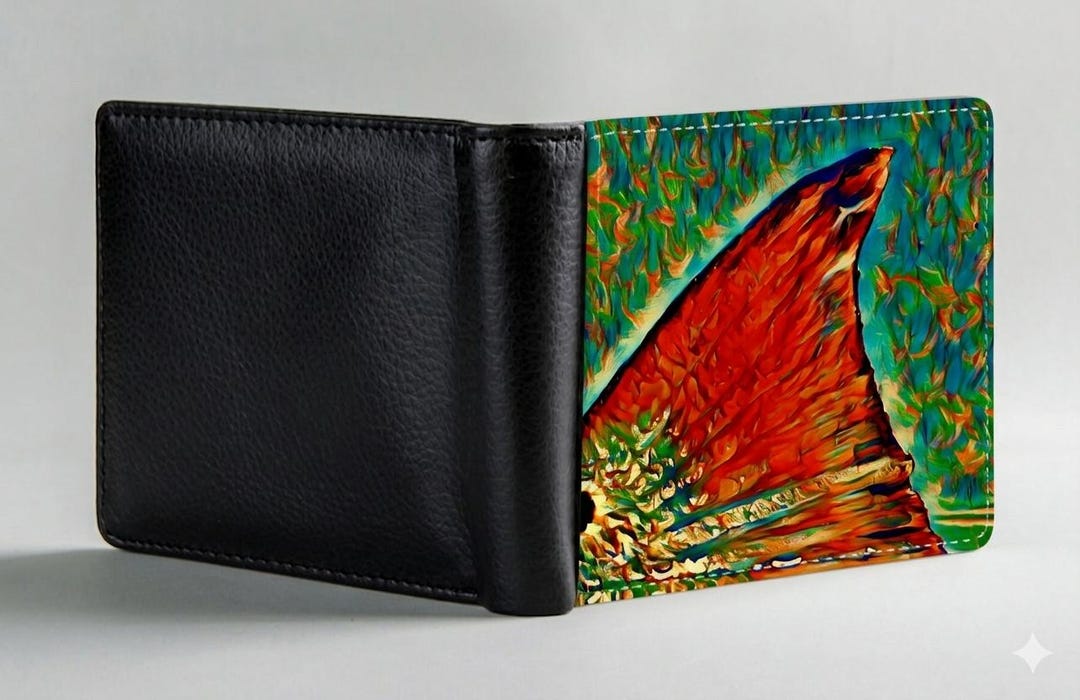 Men’s Camo Wallet , Redfish Tail Wallet Bifold Printed Men’s Wallet ...