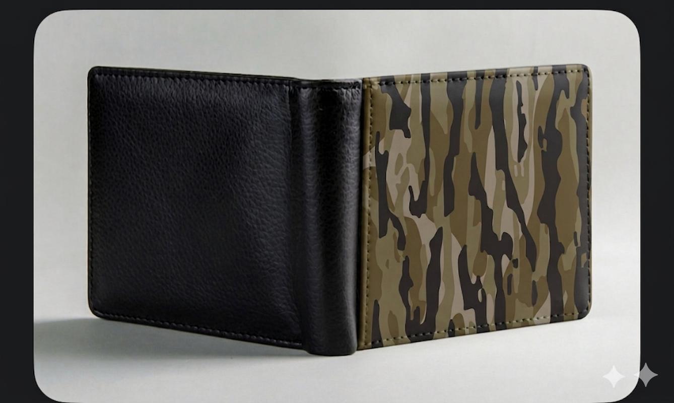 Men’s Camo Wallet , Timber , Bark Camo Wallet , Bifold Printed Men’s ...
