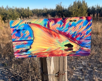 Redfish License Plate, Fisherman Decorative License Plate, Redfish Fishing Car Tag, Redfish Tail Art , Redfish Art Gift