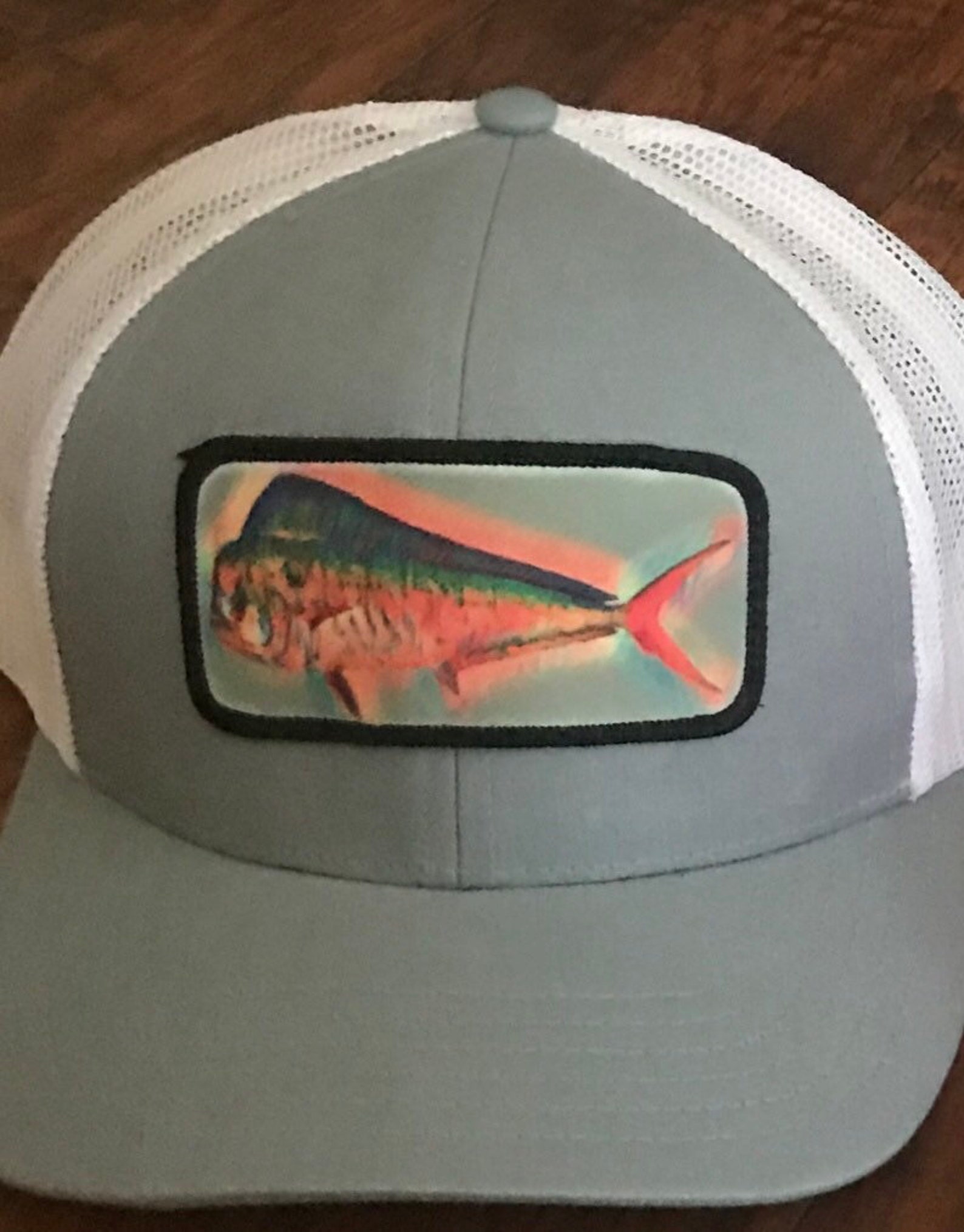 Custom Mahi-mahi Fish Caps . Trucker Dolphin Caps Custom - Etsy