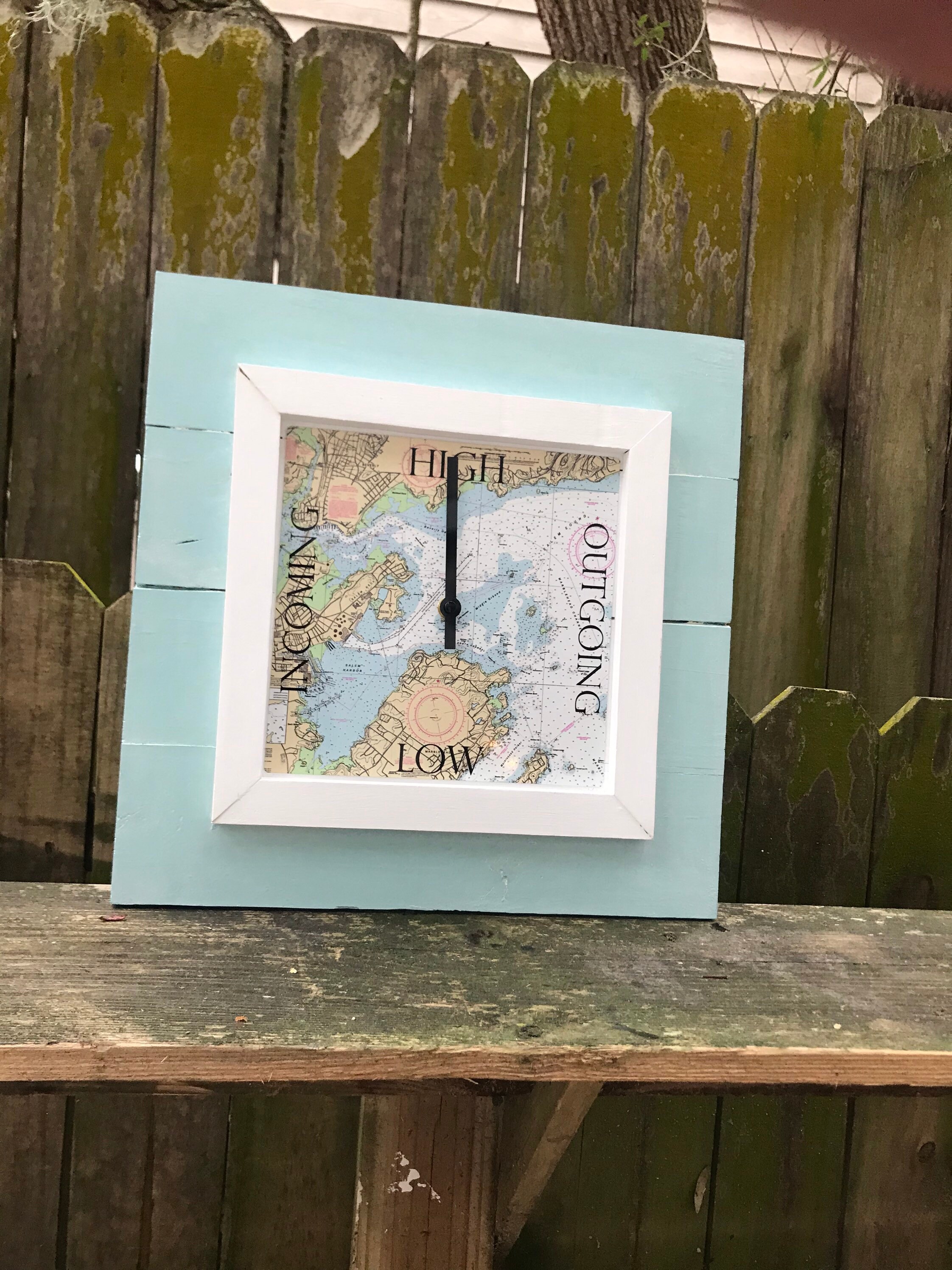 Charleston Tide Clock All Areas Hatteras Nc Tide Clock Al Etsy
