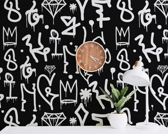 Graffiti Wallpaper Etsy