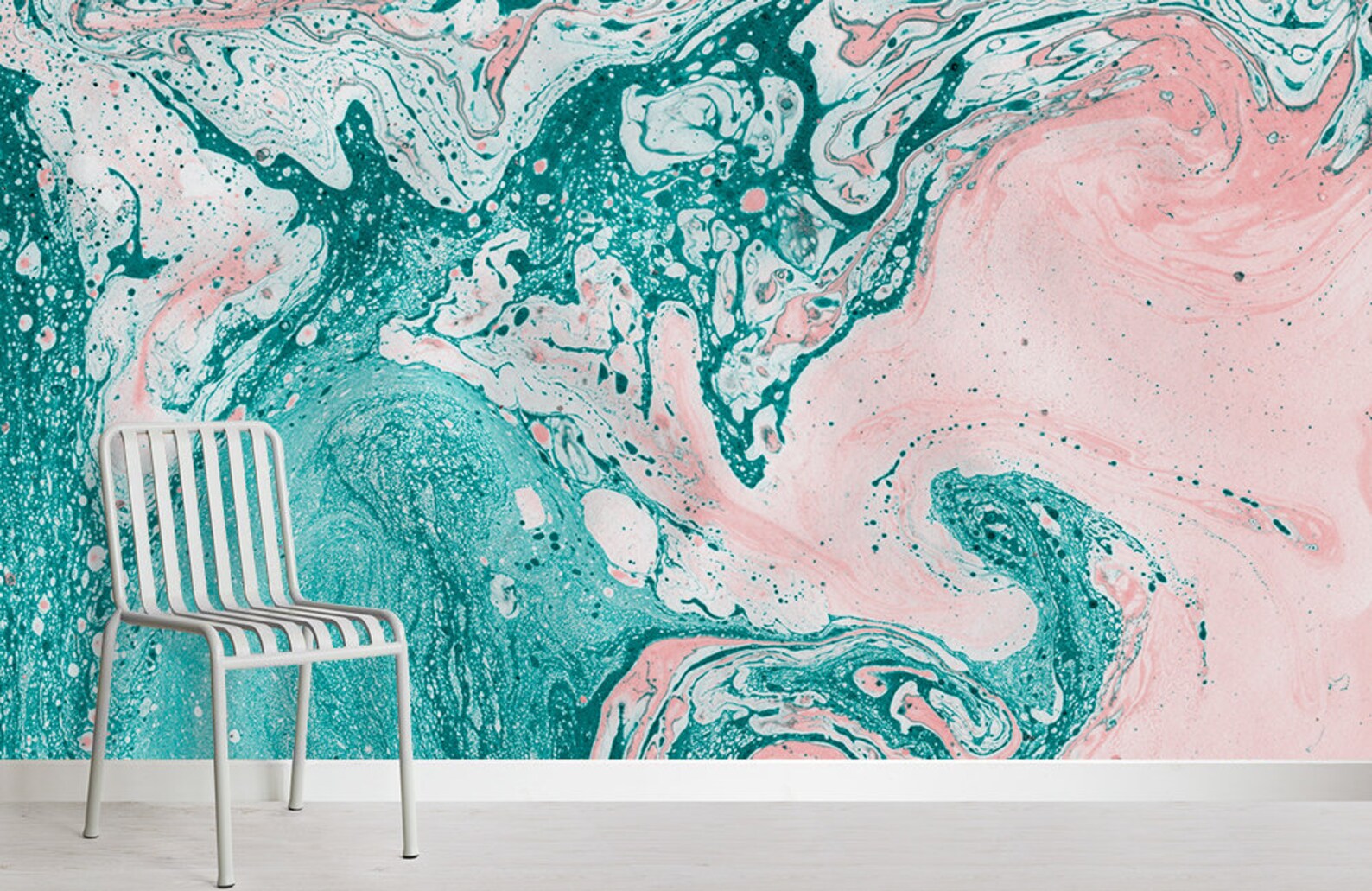 Marble wallpaper pink and blue marble peel and stick wall Etsy