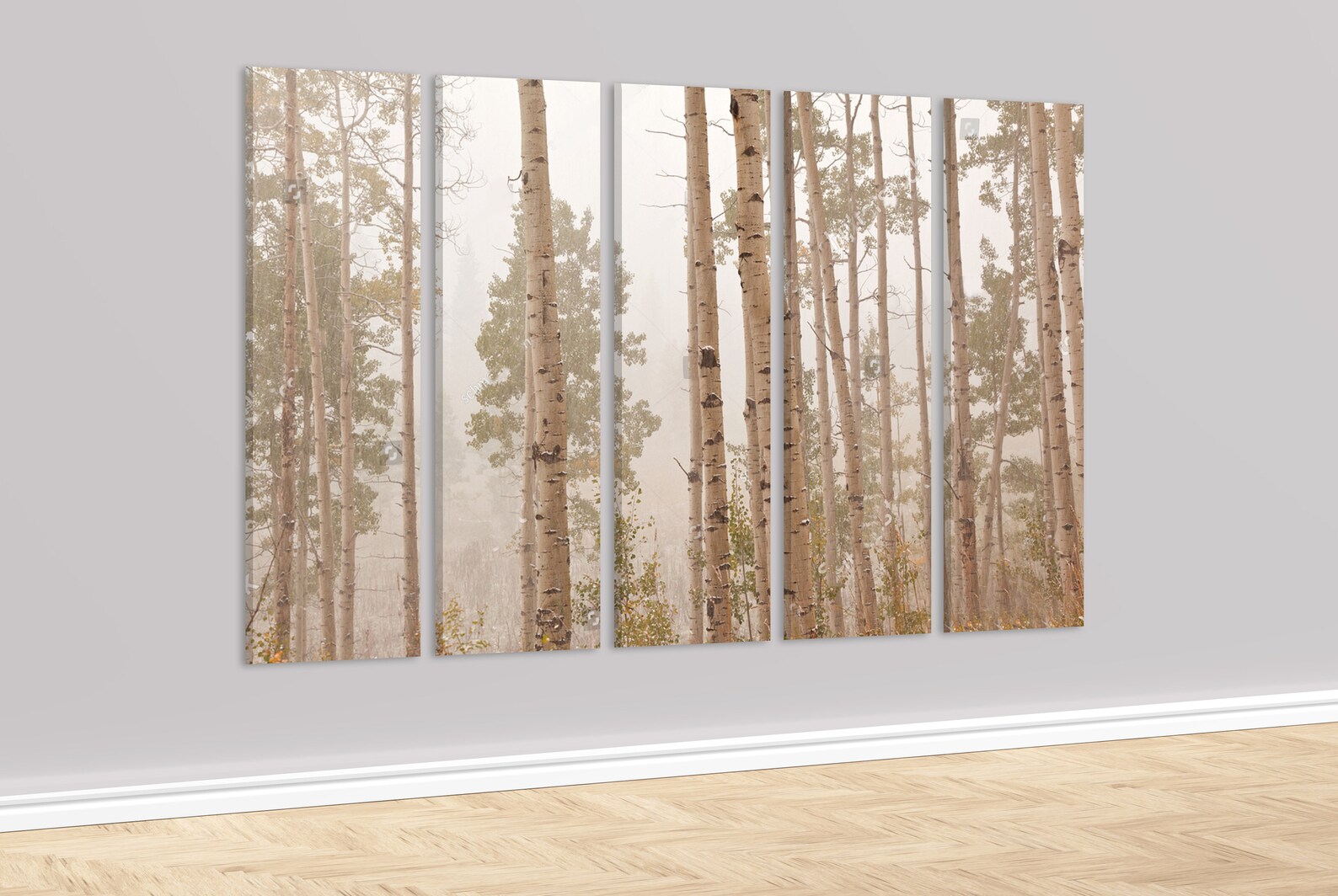 Aspen tree canvas print forest wall art home decor Etsy