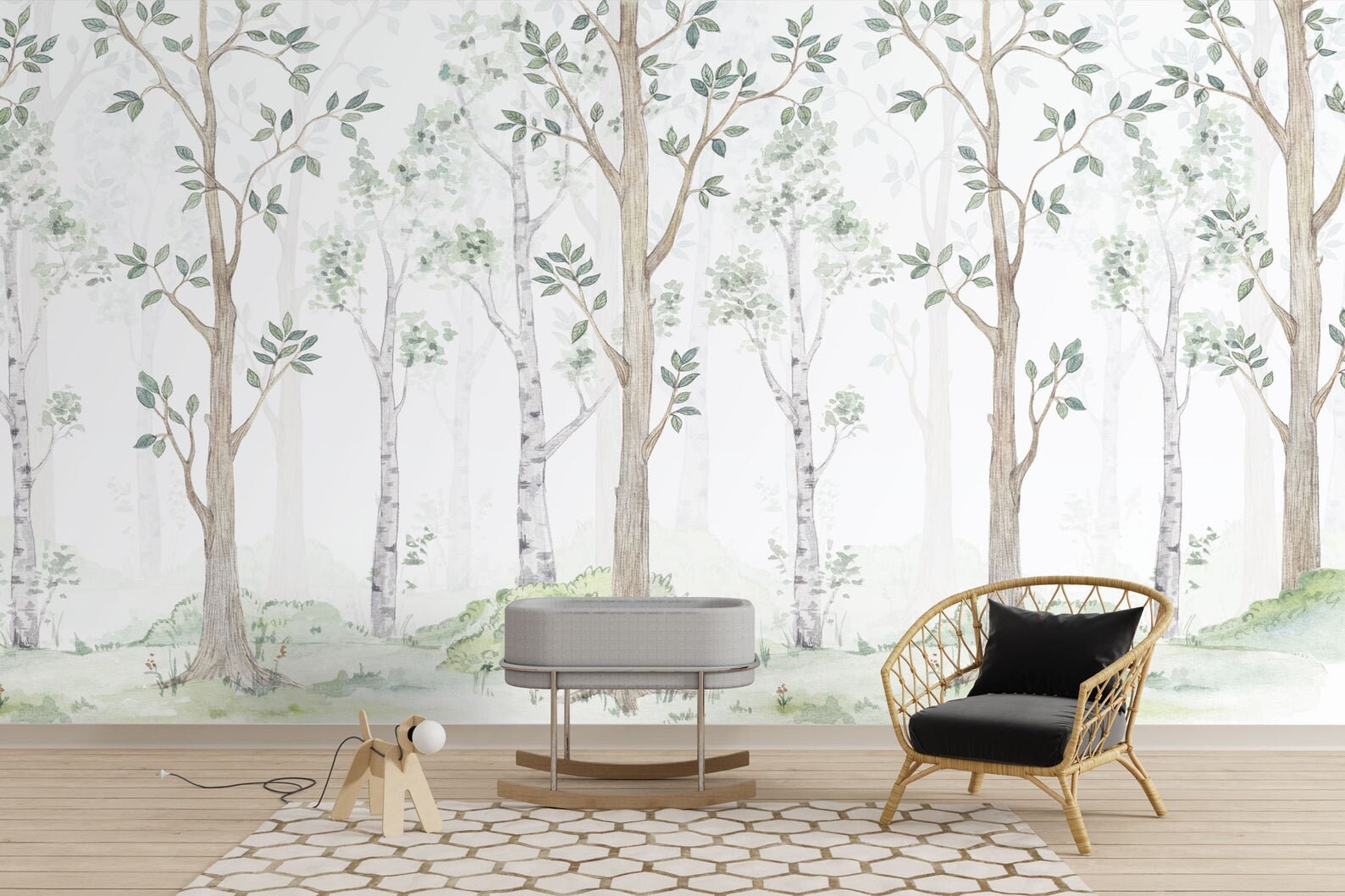 Kids room wallpaper peel and stick nursery wallpaper self | Etsy