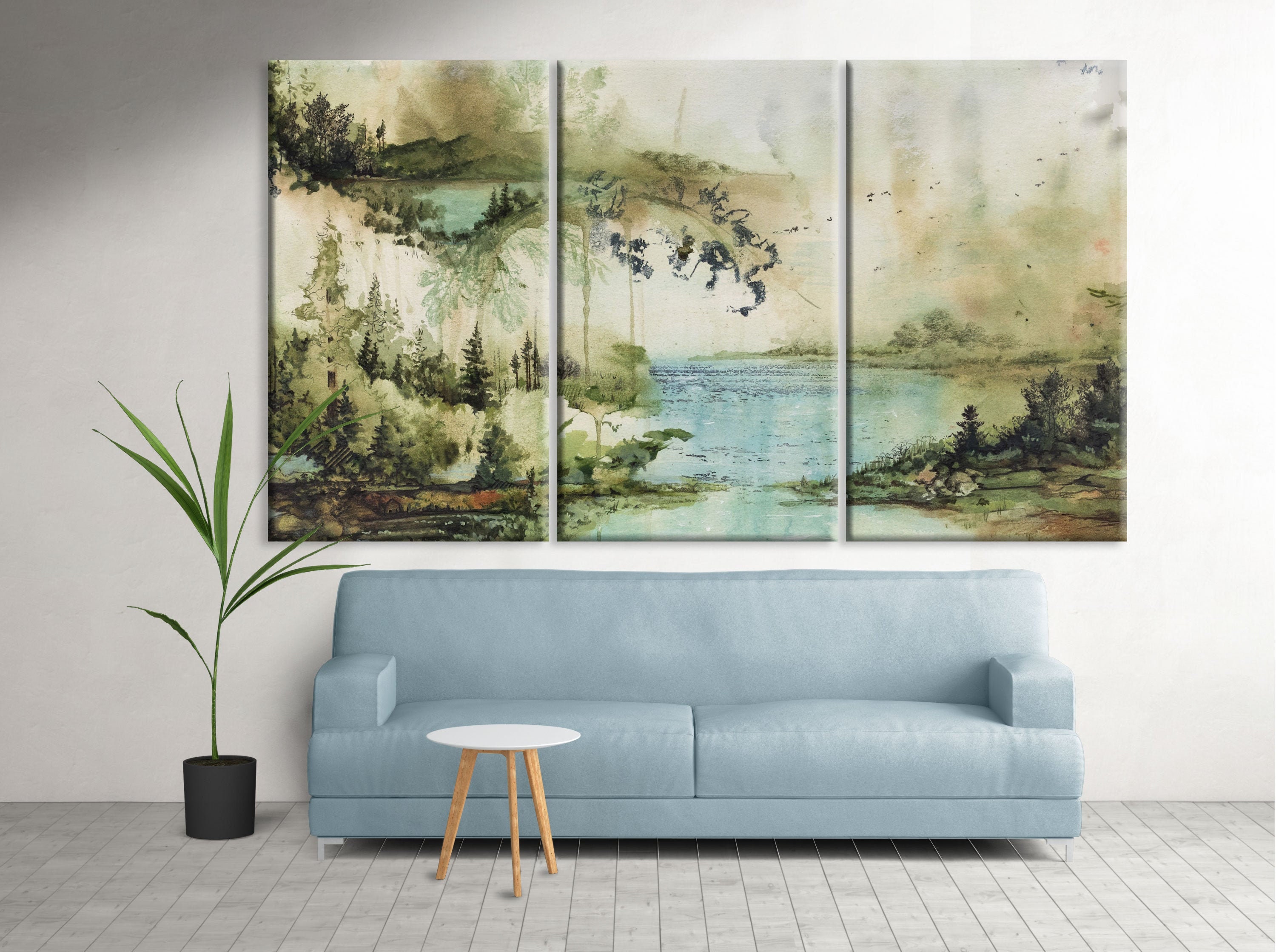 Wall art decor landscape painting canvas print home decor | Etsy