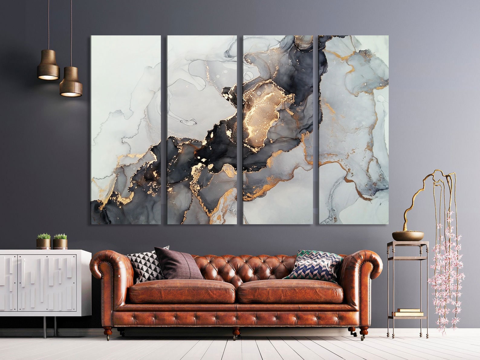 Modern wall art canvas print Abstract wall decor abstract | Etsy