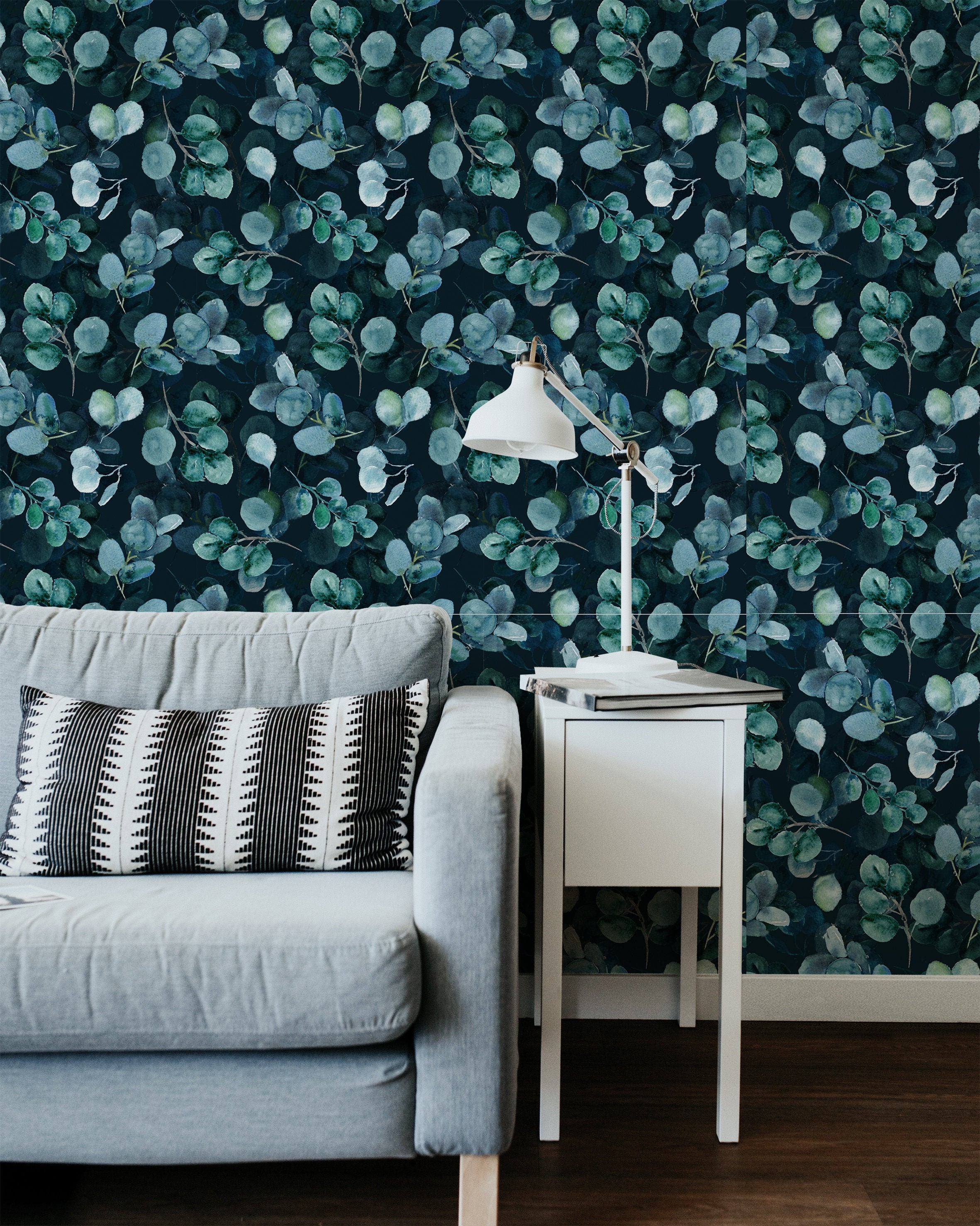 Eucalyptus wallpaper peel and stick Etsy