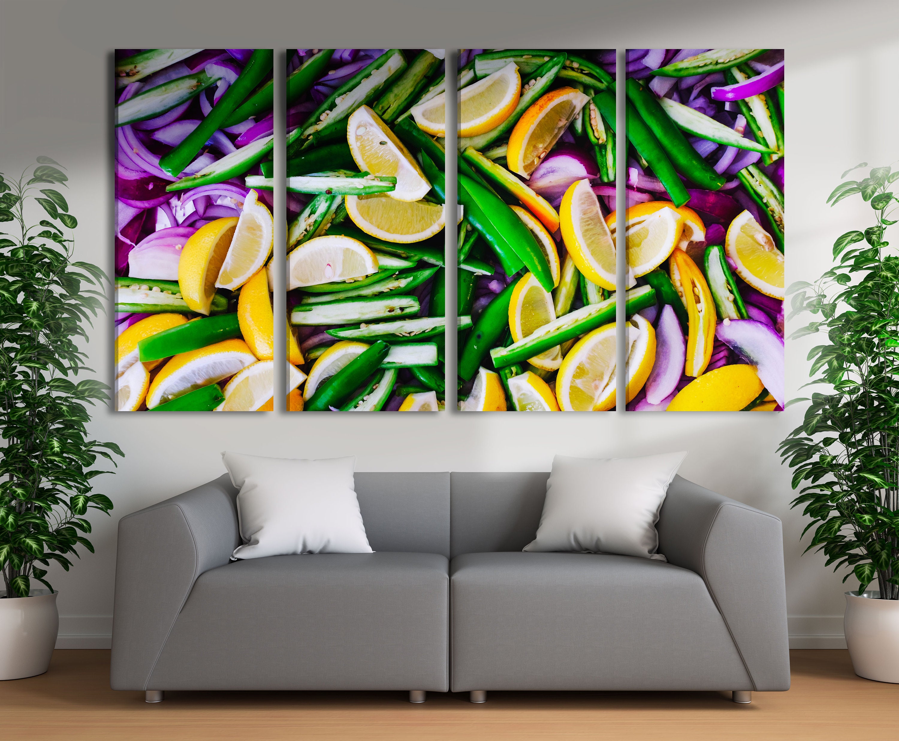 art on kitchen wall