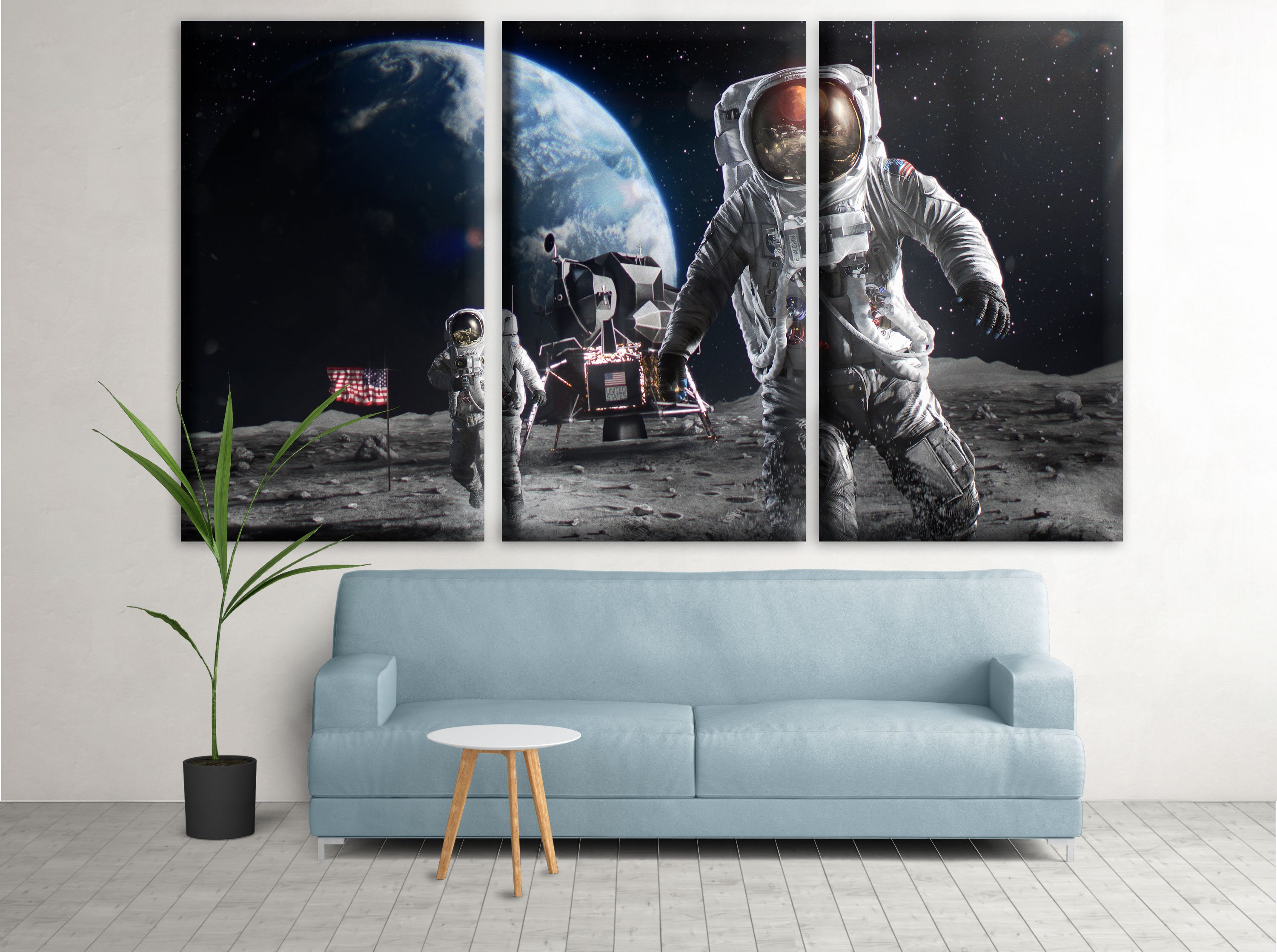 Astronaut print nasa wall decor Space N Etsy