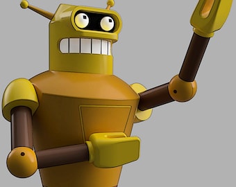 Droid Division Cal Robot Inspired 3D Printable Fan Art Files