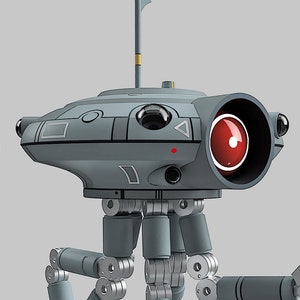 DroidDivision Animated Styled ID-9 Seeker Probe Droid Inspired Fan Art Printable Files