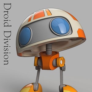 DroidDivision RJ Droid ispirato Fan Art file stampabili