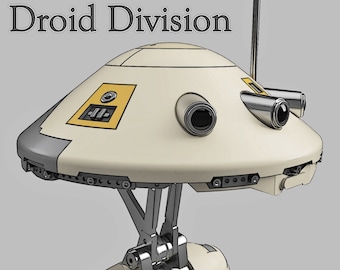 Droid Division Squire Droid Geïnspireerde Fan Art STL-bestanden voor 3Dprinten