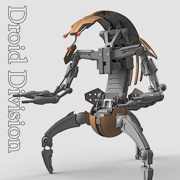 DroidDivision DK Droid Inspired Fan Art STL Files for 3Dprinting