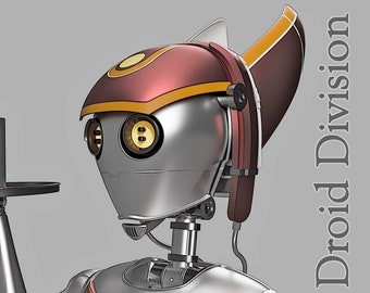 Droid Division Waitress Droid Inspired Fan Art STL Files for 3Dprinting