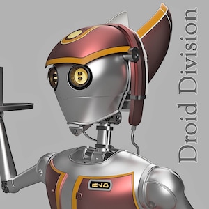 Droid Division Waitress Droid Inspired Fan Art STL Files for 3Dprinting
