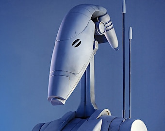 Archivos de arte de fans imprimibles inspirados en Spacebobs Battle Droid.