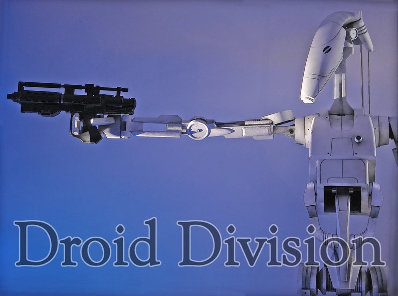 Spacebobs Battle Droid Inspired Printable Fan Art Files. image 8