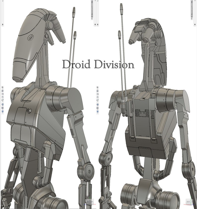 Spacebobs Battle Droid Inspired Printable Fan Art Files. image 9