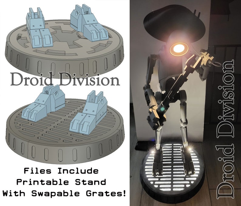 SpaceBobs Pit Droid geïnspireerd filmstijl 3D afdrukbare fanart-bestanden afbeelding 4