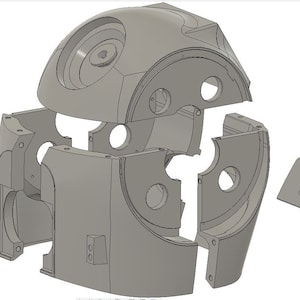 Spacebobs SecurityDroid Inspired Body Everything But The Head Printable Fan Art Files image 10