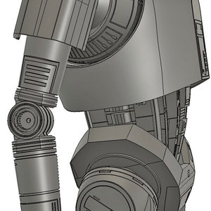 Spacebobs SecurityDroid Inspired Body Everything But The Head Printable Fan Art Files image 6