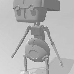 Spacebobs Techno-Service Droid inspiriert druckbare Fan Art Dateien Bild 6