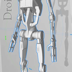 Spacebobs Battle Droid Inspired Printable Fan Art Files. image 10