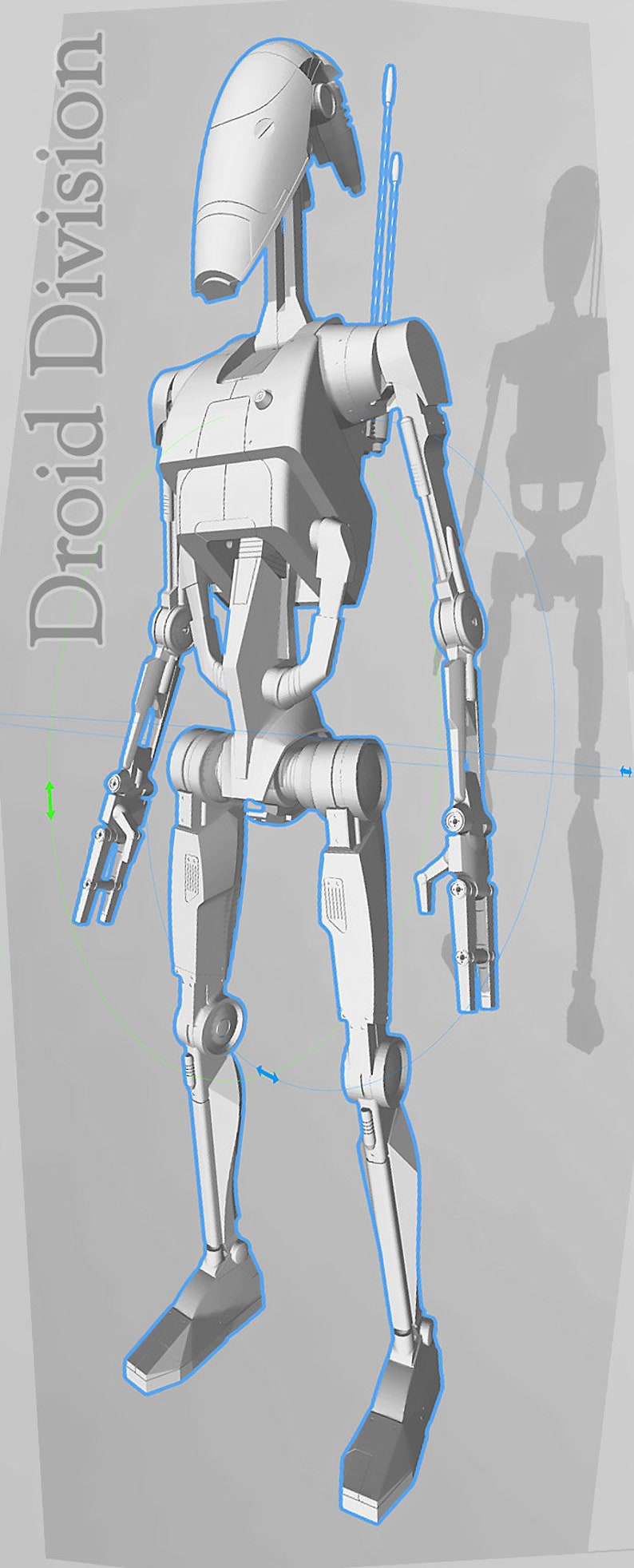 Spacebobs Battle Droid Inspired Printable Fan Art Files. image 10