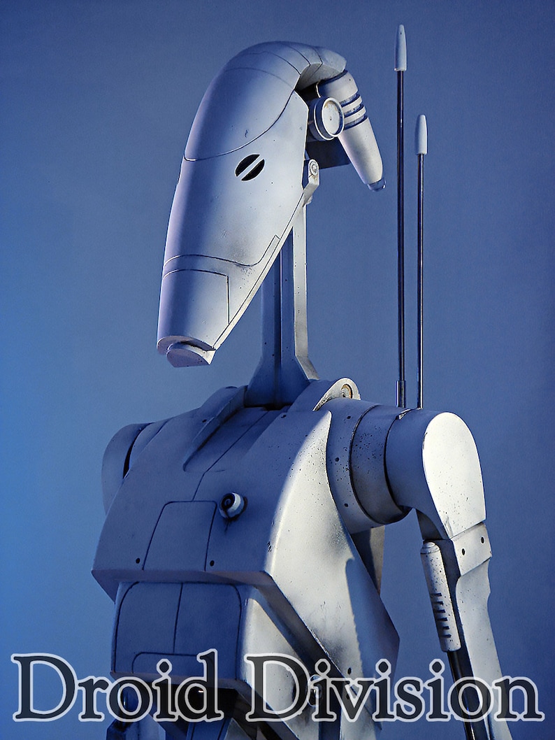 Spacebobs Battle Droid Inspired Printable Fan Art Files. image 1