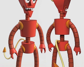 DroidDivision RobotDevil Inspired Fan Art Printable Files