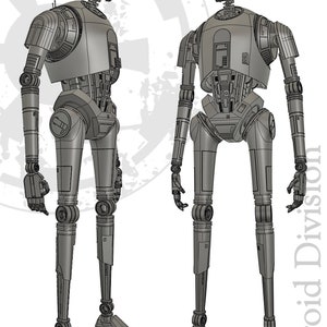 Spacebobs SecurityDroid Inspired Body Everything But The Head Printable Fan Art Files image 5