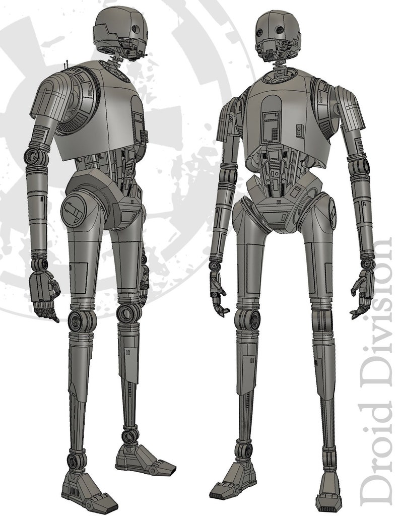 Spacebobs SecurityDroid Inspired Body Everything But The Head Printable Fan Art Files image 5