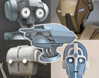 Spacebobs JawaPack2 von Droid Heads Inspired STL Fan Art Files