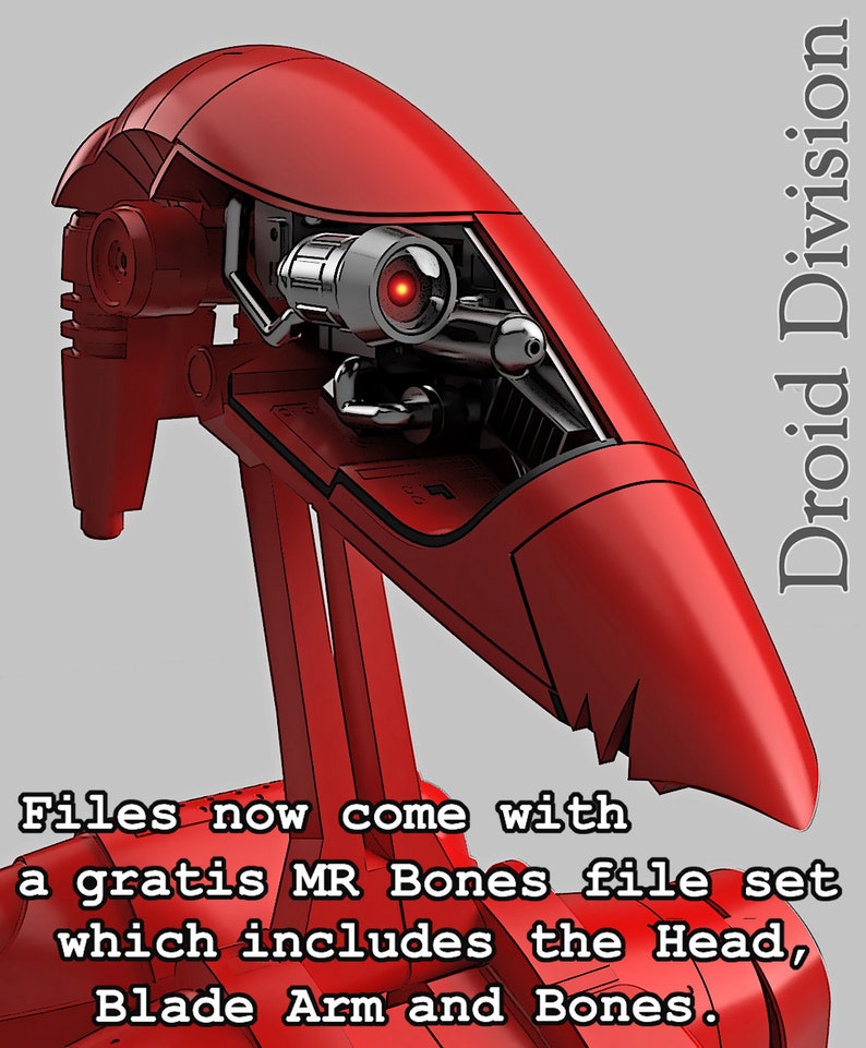 Spacebobs Battle Droid Inspired Printable Fan Art Files. image 3