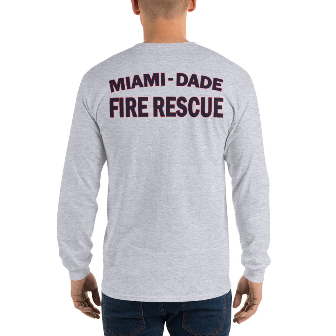 Miami Dade Fire Rescue Long Sleeve Shirt Miami Dade Fire Dept - Etsy