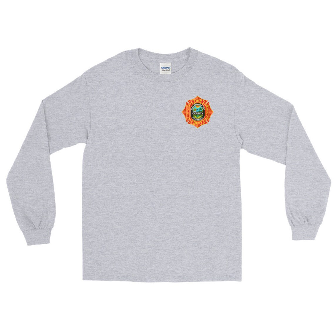 Miami Dade Fire Rescue Long Sleeve Shirt Miami Dade Fire Dept - Etsy